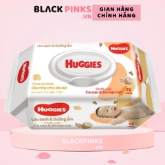 Khăn ướt Huggies Nourishing Clean không mùi gói 72 miếng