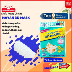 Khấu trang Mayan 3D Pm2.5 kids++ 5 cái (màu ngẫu nhiên)