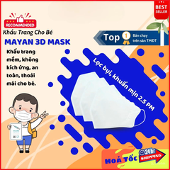 Khấu trang Mayan 3D Pm2.5 kids++ 5 cái (màu ngẫu nhiên)