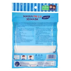 Khẩu trang MAYAN 3D Pm2.5 Medi 5 cái (màu ngẫu nhiên)