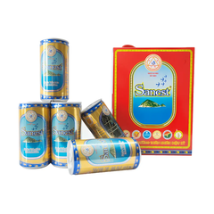 Khay 30 lon nước yến sào Khánh Hoà Sanest có đường 190ml