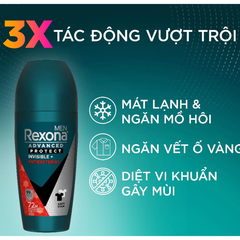 Lăn khử mùi cho nam Rexona khô thoáng Antibac 45ml