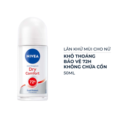 Lăn khử mùi Nivea Comfort khô thoáng cho nữ 50ml
