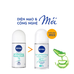 Lăn khử mùi Nivea Happy Shave sáng mịn làm dịu da 50ml