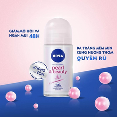 Lăn khử mùi Nivea ngọc trai dưỡng da sáng mịn 50ml