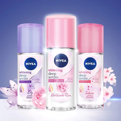 Lăn khử mùi Nivea Serum sáng mịn hương hoa hồng/Sakura 40ml