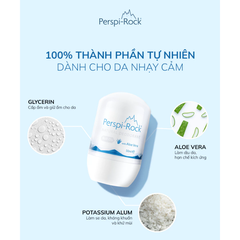 Lăn khử mùi Perspi-Rock tự nhiên chiết xuất lô hội 50ml