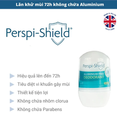 Lăn khử mùi Perspi-Shield không chứa muối nhôm 50ml