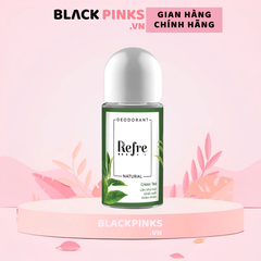 Lăn khử mùi Refre Natural hương trà xanh/Chiết xuất hương thảo/Chiết xuất hương gỗ/Hương hồng mộc lan 40ml