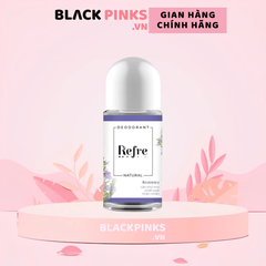 Lăn khử mùi Refre Natural hương trà xanh/Chiết xuất hương thảo/Chiết xuất hương gỗ/Hương hồng mộc lan 40ml