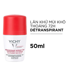 Lăn khử mùi Vichy ngăn mồ hôi, giữ khô thoáng suốt 48H/72H 50ml