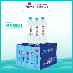 Lốc 10 chai nước ion kiềm cao cấp Fujiwa 680ml