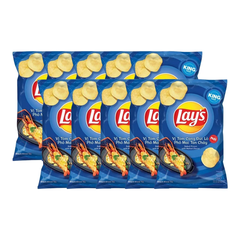 Lốc 10 gói snack khoai tây Lay's tôm càng pho mai 54g