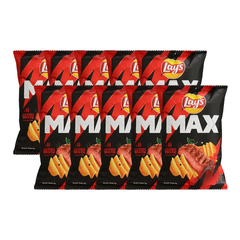 Lốc 10 gói snack khoai tây Lay's Max vị bò Wagyu 75g