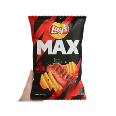 Lốc 10 gói snack khoai tây Lay's Max vị bò Wagyu 75g