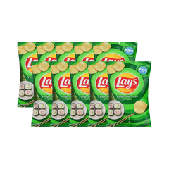 Lốc 10 gói snack khoai tây Lay's vị tảo biển Nori 54g
