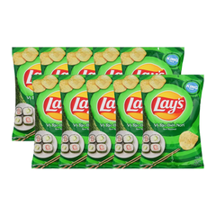 Lốc 10 gói snack khoai tây Lay's vị tảo biển Nori 90g