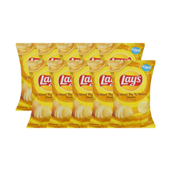 Lốc 10 gói snack khoai tây Lay's vị tự nhiên 54g