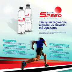 Lốc 12 chai nước uống bổ sung ion Fujiwa Speed 550ml