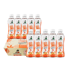 Lốc 12 chai Trà Greentime hương đào sả 350ml