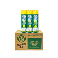 Lốc 12 chai bình xịt ruồi muỗi Lion King 600ml