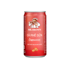 Lốc 12 lon cà phê Mr.Brown Cappuccino 240ml