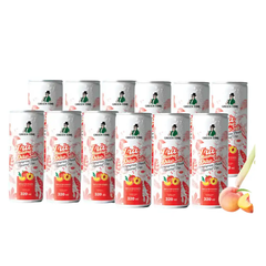 Lốc 12 lon trà Greentime hương đào sả 320ml