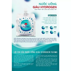 Lốc 12 túi nước uống giàu hydrogen Fujiwa 270ml