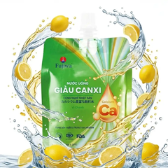 Lốc 24 túi nước uống giàu canxi Fujiwa vị chanh 270ml