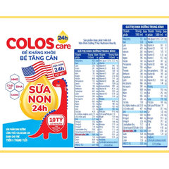 Lốc 4 hộp sữa bột pha sẵn Coloscare 24h 110ml