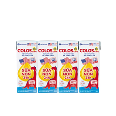 Lốc 4 hộp sữa bột pha sẵn Coloscare 24h 180ml