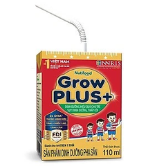 Lốc 4 hộp Sữa bột pha sẵn GrowPlus+ Đỏ 110ml (cho trẻ từ 1-3 tuổi)
