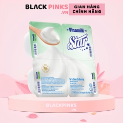 Lốc 4 hộp sữa chua có đường/nha đam Happy Star Vinamilk 100g