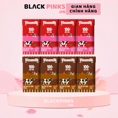 Lốc 4 hộp sữa tươi tiệt trùng Vinamilk hương dâu/socola 110/180ml