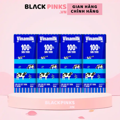 Lốc 4 hộp sữa tươi tiệt trùng Vinamilk ít đường 110/180ml/1l