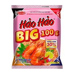 Lốc 5 gói mì Big 100 Hảo Hảo tôm chua cay 100g