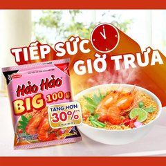 Lốc 5 gói mì Big 100 Hảo Hảo tôm chua cay 100g