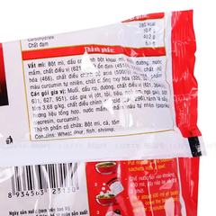 Lốc 5 gói mì Hảo Hảo 100 tôm chua cay gói 65g