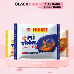 Lốc 5 gói mì trộn Miliket vị phô mai/kebab/carbonara/cà ri/kim chi gói 117g