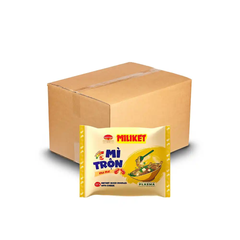 Lốc 5 gói mì trộn Miliket vị phô mai/kebab/carbonara/cà ri/kim chi gói 117g