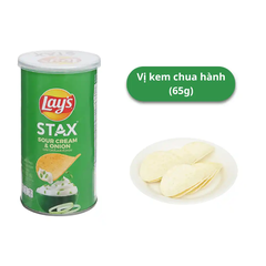 Lốc 5 hộp snack khoai tây Lay's Stax mix vị 65g