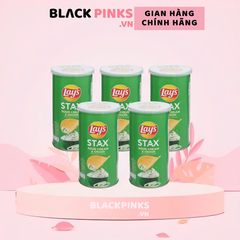 Lốc 5 hộp snack khoai tây Lay's Stax vị kem chua hành 65g