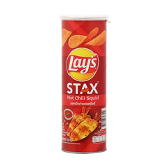 Lốc 5 hộp snack khoai tây Lay's Stax vị mực sốt cay 100g
