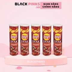 Lốc 5 hộp snack khoai tây Lay's Stax vị thịt nướng BBQ 100g