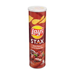 Lốc 5 hộp snack khoai tây Lay's Stax vị thịt nướng BBQ 100g
