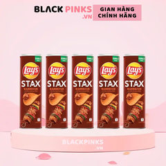 Lốc 5 hộp snack khoai tây Lay's Stax vị thịt nướng BBQ 150g