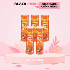 Lốc 5 hộp snack khoai tây Lay's Stax vị tôm hùm nướng 155g