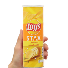 Lốc 5 hộp snack khoai tây Lay's Stax vị tự nhiên 100g