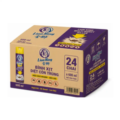 Lốc 6 chai bình xịt ruồi muỗi côn trùng Lion King 600ml