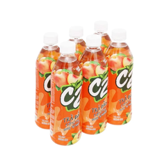 Lốc 6 chai hồng trà C2 vị đào 455ml